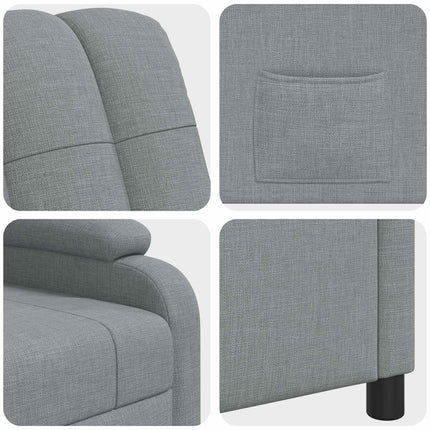 Recliner Ljusgrå Tyg