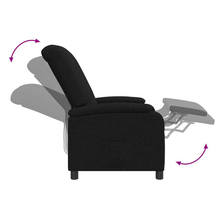 Recliner Svart Tyg