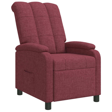 Recliner Vinröd Tyg