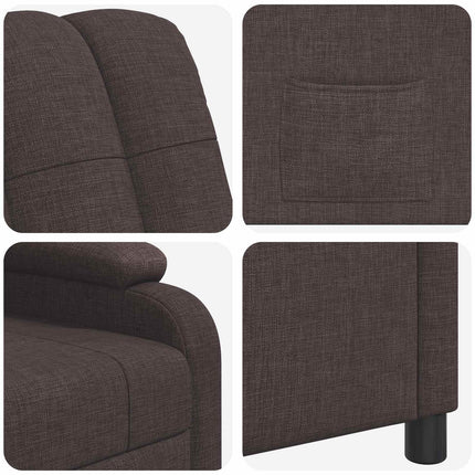 Recliner Mörkbrun Tyg