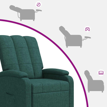 Recliner Mörkgrön Tyg