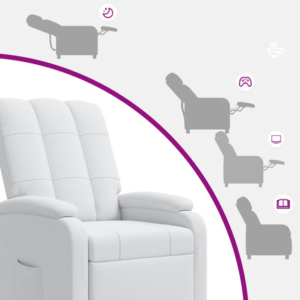 Recliner Vit Tyg