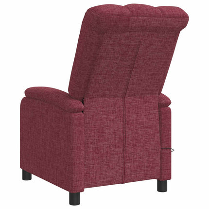 Massagefåtölj Vinröd Tyg