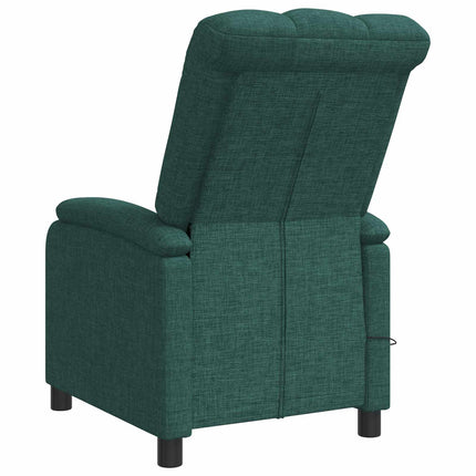 Massagefåtölj Mörkgrön Tyg