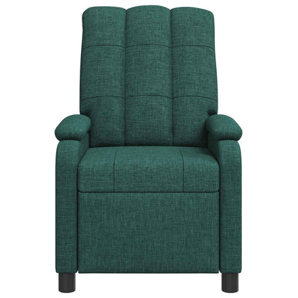 Massagefåtölj Mörkgrön Tyg