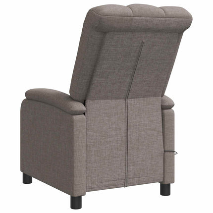 Massagefåtölj Taupe Tyg