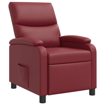 Recliner Vinröd Konstläder