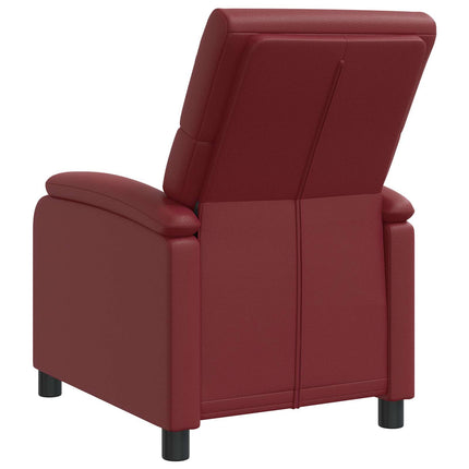 Recliner Vinröd Konstläder