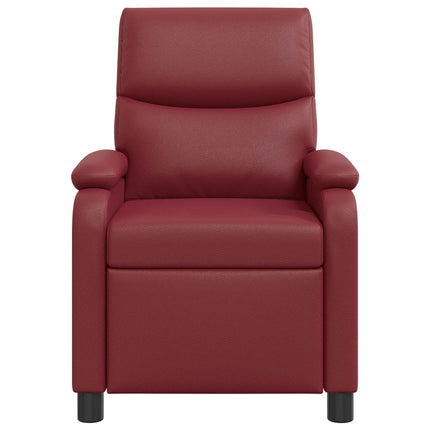 Recliner Vinröd Konstläder