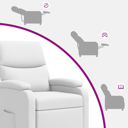 Recliner Vit Konstläder