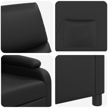 Massagefåtölj Svart Konstläder