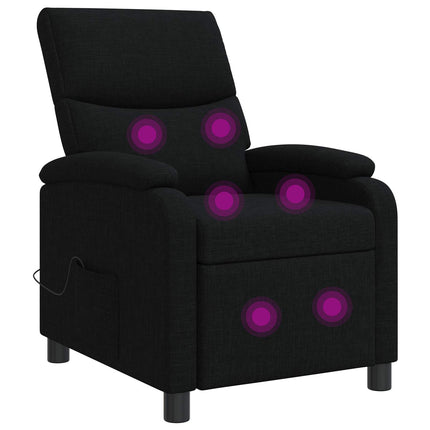 Massagefåtölj Svart Tyg