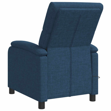 Massagefåtölj Blå Tyg