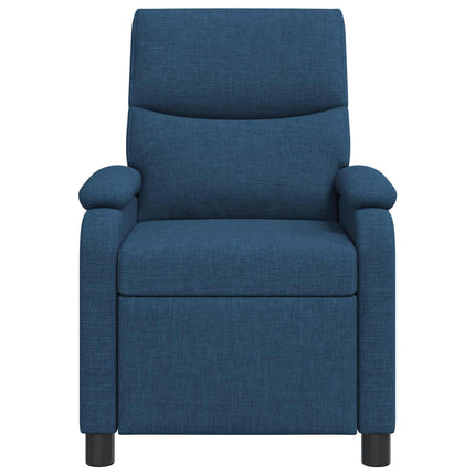 Massagefåtölj Blå Tyg