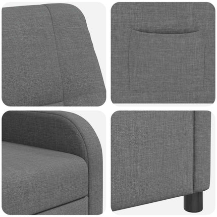 Recliner Mörkgrå Tyg