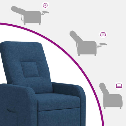 Recliner Blå Tyg