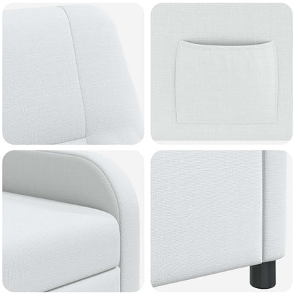 Recliner Vit Tyg
