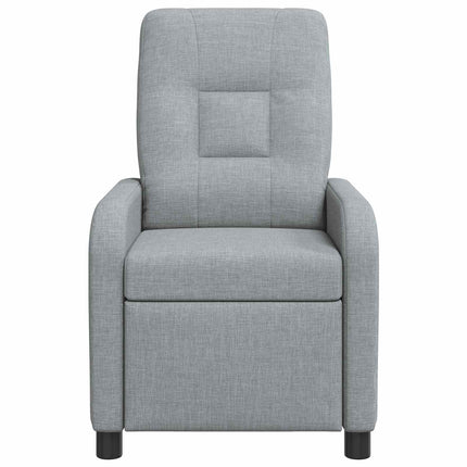Massagefåtölj Ljusgrå Tyg