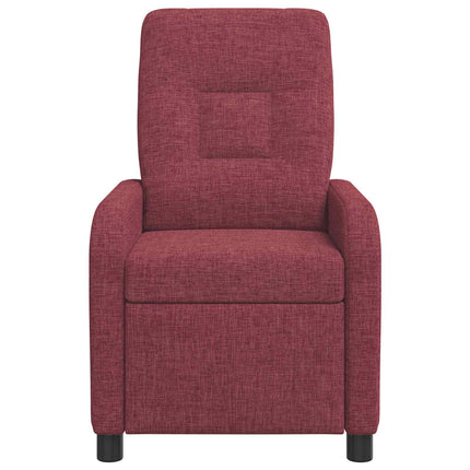 Massagefåtölj Vinröd Tyg