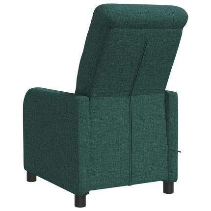 Massagefåtölj Mörkgrön Tyg