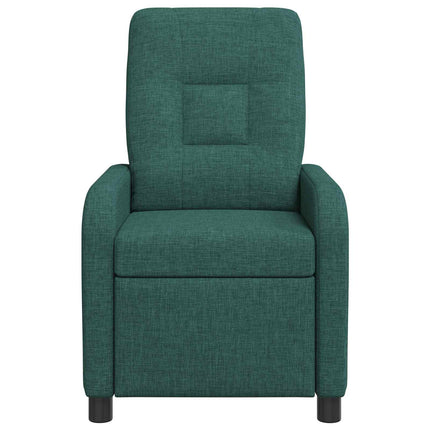 Massagefåtölj Mörkgrön Tyg