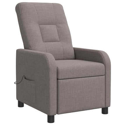 Massagefåtölj Taupe Tyg