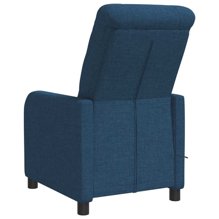 Massagefåtölj Blå Tyg