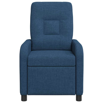 Massagefåtölj Blå Tyg