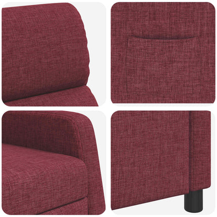 Recliner Vinröd Tyg