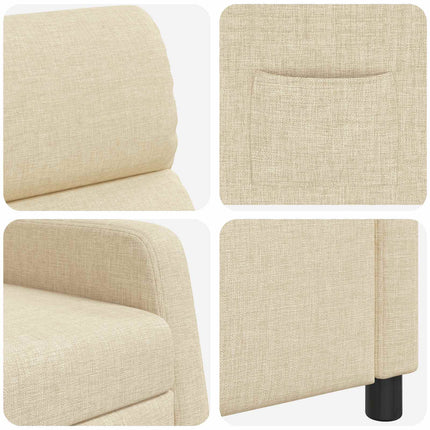 Recliner Gräddvit Tyg