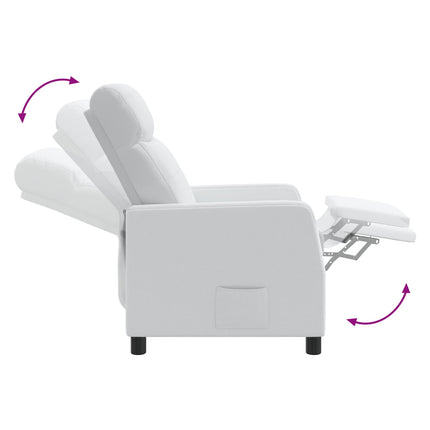 Recliner Vit Tyg