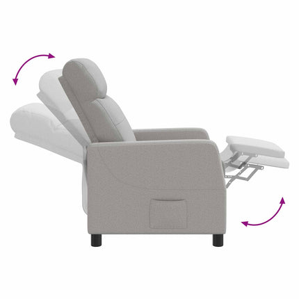 Recliner Moln Grå Tyg