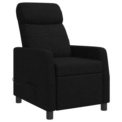 Massagefåtölj Svart Tyg