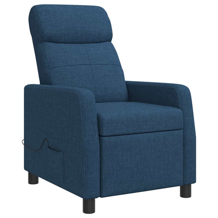 Massagefåtölj Blå Tyg