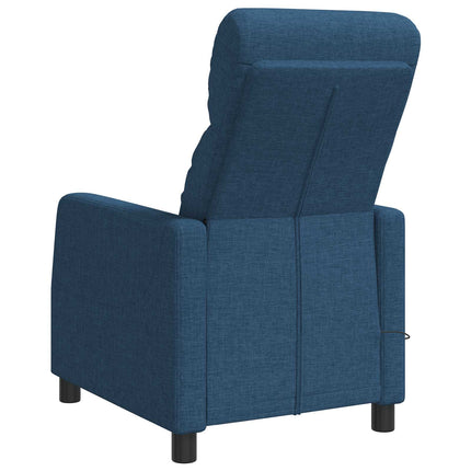 Massagefåtölj Blå Tyg