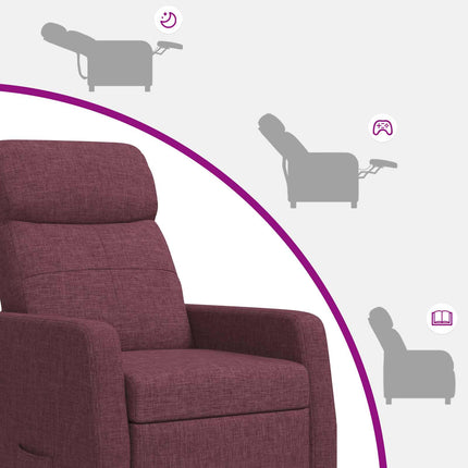 Massagefåtölj Lila Tyg
