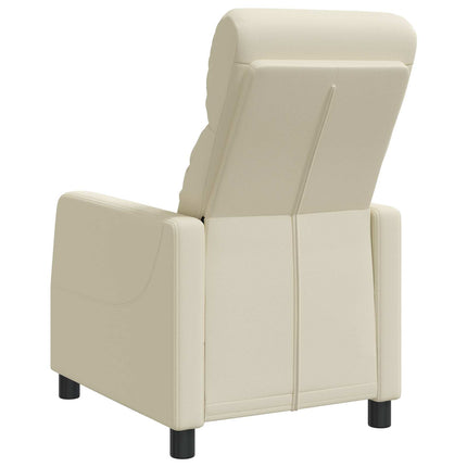 Recliner Gräddvit Konstläder