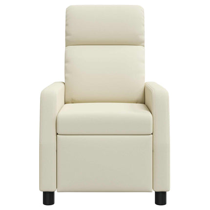 Recliner Gräddvit Konstläder