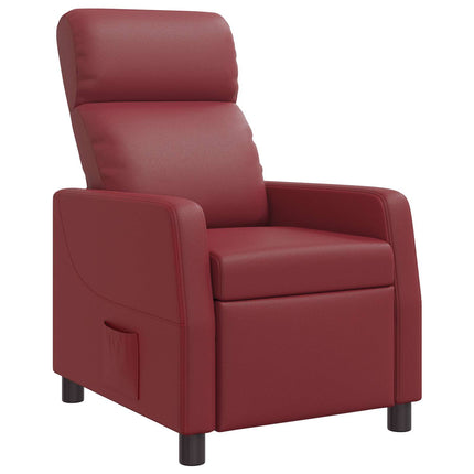 Recliner Vinröd Konstläder