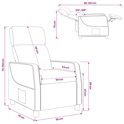 Recliner Cappuccino Konstläder