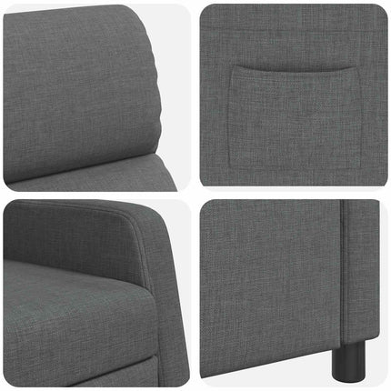 Recliner Mörkgrå Tyg