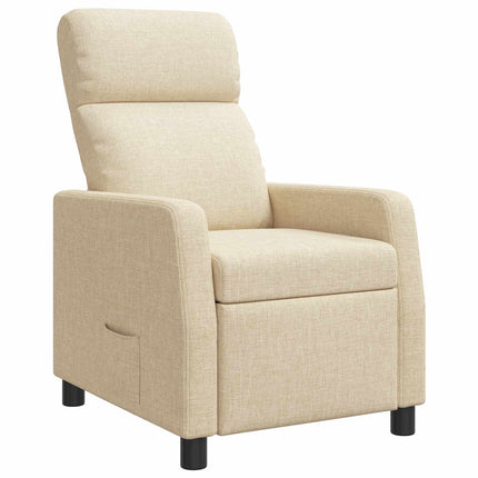 Recliner Gräddvit Tyg