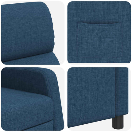 Recliner Blå Tyg