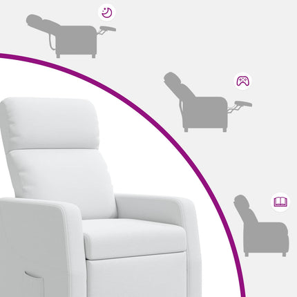 Recliner Vit Tyg