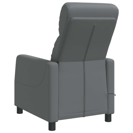 Massagefåtölj Grå Konstläder
