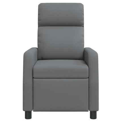 Massagefåtölj Grå Konstläder