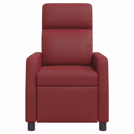 Massagefåtölj Vinröd Konstläder