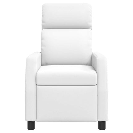 Massagefåtölj Vit Konstläder