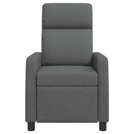 Massagefåtölj Mörkgrå Tyg