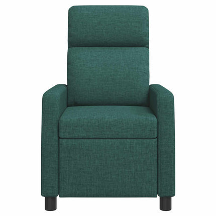 Massagefåtölj Mörkgrön Tyg